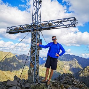 Jiří Králík on the summit of Greifenberg (19.8.2023 17:32)