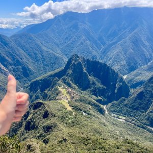 Any Vališová on the summit of Montaña Machu Picchu (7.8.2025 11:50)