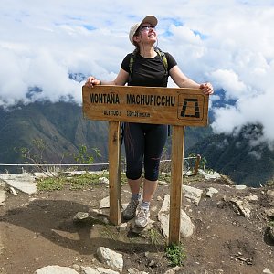 ZdenkaV on the summit of Montaña Machu Picchu (25.5.2017)