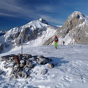Martin Horáček on the summit of Sinabell (4.12.2016 9:51)