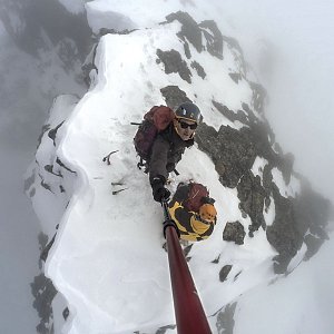 David Dav na vrcholu Kupola (6.4.2018 13:30)