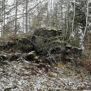 Vladimír Grančay na vrcholu Poustevna (9.1.2022 14:10)