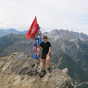 ZdenkaV on the summit of Pik Ljubvi (2.7.2019)