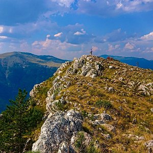 Martin Horáček on the summit of Ćurevac (13.8.2019 15:38)