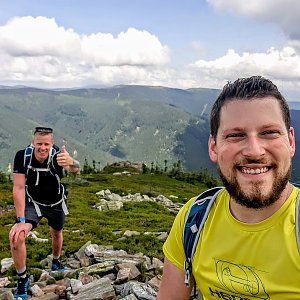 Tomáš Habr na vrcholu Břidličná (17.7.2021 12:57)