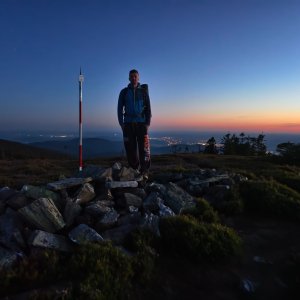 Jiří Králík na vrcholu Břidličná (12.8.2026 21:10)