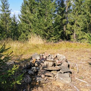 Šárka on the summit of Zlaté díry (8.9.2024 10:33)