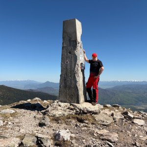 Petr Karmazín on the summit of Malý Kriváň (2026)