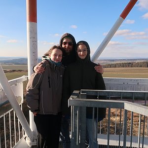 Bouřka on the summit of Kožich (12.2.2022 14:20)