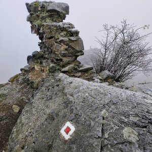 Radek Vohryzka on the summit of Vrabinec (1.12.2024 10:21)