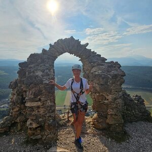 Květa S. on the summit of Türkensturz (27.8.2024 17:40)