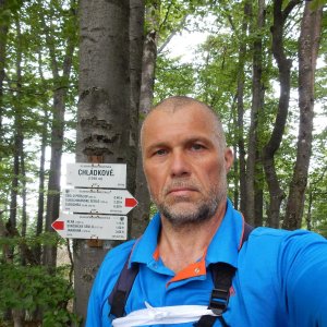 Rastislav Biarinec on the summit of Chládkové (28.7.2015 9:17)