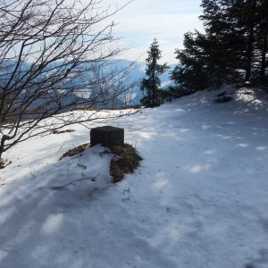 Rastislav Biarinec on the summit of Chládkové (25.3.2020 11:40)