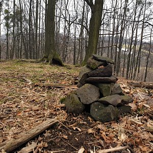 Petr Pepe Peloušek na vrcholu Velká Horečka (23.1.2021 9:20)