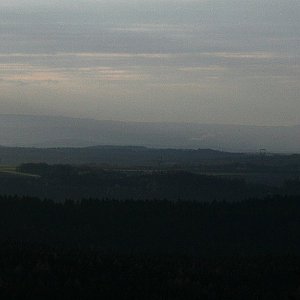 Bouřka na vrcholu Branišovský vrch (3.4.2023 7:24)