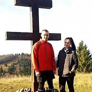 Jiří Tkáč na vrcholu Veľký Javorník Z (17.11.2019 12:30)