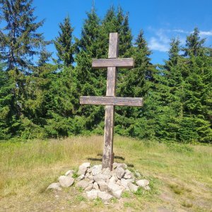 Lenka na vrcholu Veľký Javorník Z (4.7.2022 15:53)