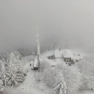 Zuzana na vrcholu Veľký Javorník Z (17.1.2021 12:00)