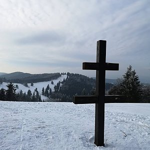 Johny na vrcholu Veľký Javorník Z (10.2.2019 14:40)
