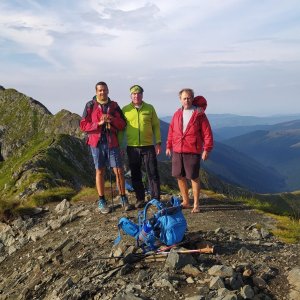 Jirka Zajko on the summit of Moldoveanu (2.8.2023 8:06)