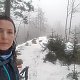 Marcela Kubíčková na vrcholu Burkův vrch - Z vrchol (23.1.2021 12:55)