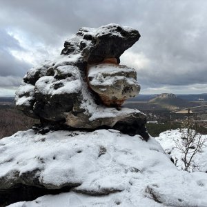 Martin Matějka on the summit of Papststein (30.12.2025 13:16)