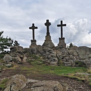 Pavel Martínek on the summit of U Tří křížů (2.9.2025 15:05)
