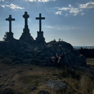 Profesorskey - Jan Bratt on the summit of U Tří křížů (5.8.2026 9:29)