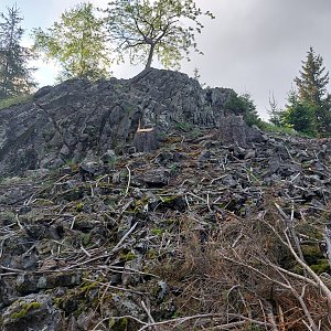 Cyklista 73 na vrcholu Skalka (21.5.2022 6:09)