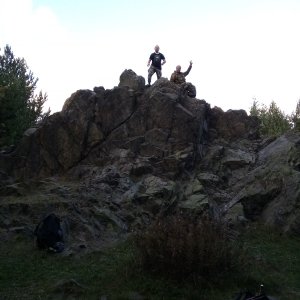 Daniel Ledl on the summit of Kreuzbrückfelsen (24.9.2023 15:11)