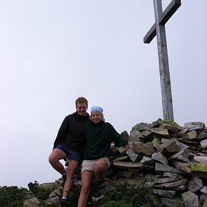 Tomáš Kupsa on the summit of Strimba (22.8.2006 12:00)