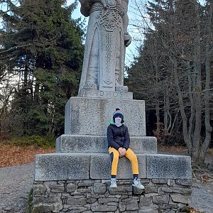 Erik Pernický na vrcholu Radhošť (23.10.2021 10:11)