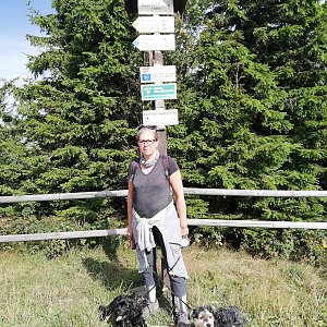 Blanka Holleschová na vrcholu Radhošť (10.8.2019 9:43)