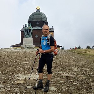 Čestmír Kubíček na vrcholu Radhošť (8.8.2019 9:56)