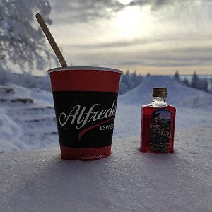 Kristýna Harcová na vrcholu Radhošť (2.1.2022 21:18)