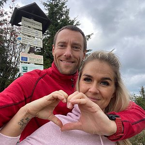 Barbora Lacková na vrcholu Radhošť (24.9.2022 2:00)