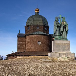 Rostislav Filip na vrcholu Radhošť (8.1.2023 13:05)