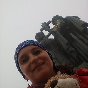 Jana Bartošová na vrcholu Radhošť (28.4.2019 8:36)