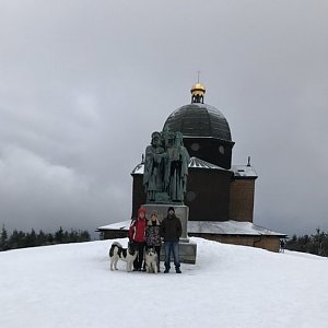 Ivana na vrcholu Radhošť (4.1.2020 14:56)