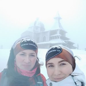 Jana Mitášová na vrcholu Radhošť (30.1.2020 11:06)