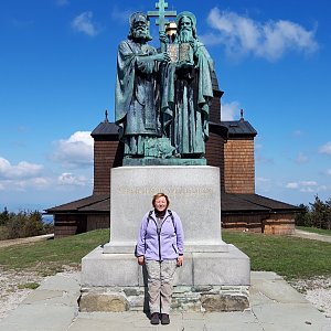 Pavla na vrcholu Radhošť (4.5.2020 10:45)