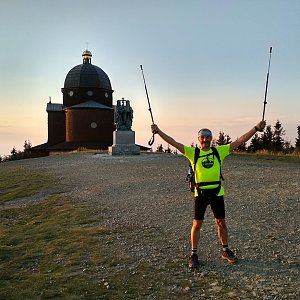 Jiří Sumbal na vrcholu Radhošť (18.8.2018 19:28)