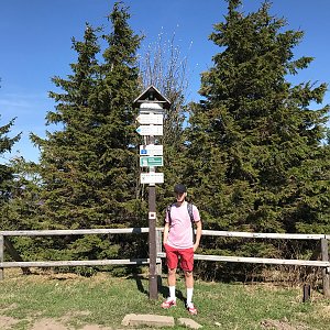 Vojtěch Horák na vrcholu Radhošť (21.4.2018 10:31)