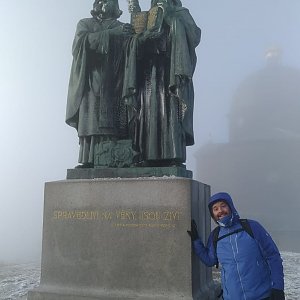 Jakub Špaček na vrcholu Radhošť (17.12.2020 12:47)