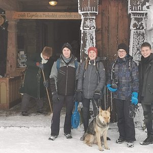 Adam V na vrcholu Radhošť (9.1.2021 16:00)