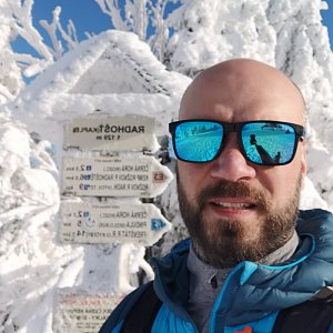 Tomík na vrcholu Radhošť (31.1.2021 14:34)