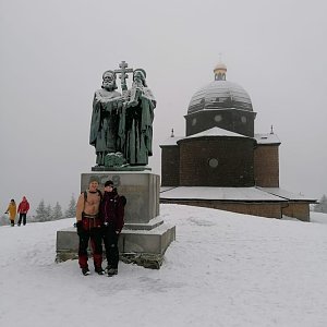 Buri na vrcholu Radhošť (6.2.2021 11:00)