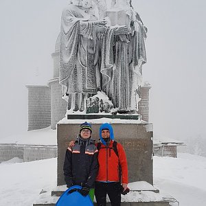 Jana Macíčková on the summit of Radhošť (16.1.2021 0:00)