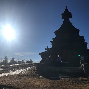 Veronika na vrcholu Radhošť (23.3.2019 7:52)