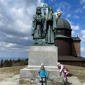Irča na vrcholu Radhošť (8.5.2021 14:08)
